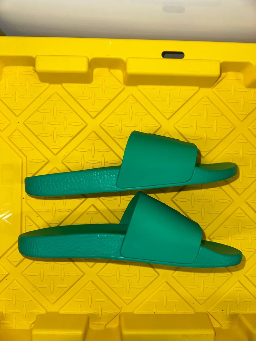 POLO RALPH LAUREN Cabo Green/Light Navy SIGNATURE PONY POOL SLIDES 11
